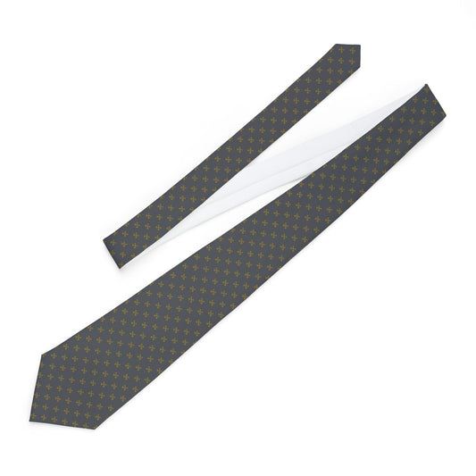 St. Peter, the Rugged Gatekeeper - Men's Tie (Galilean Gray)