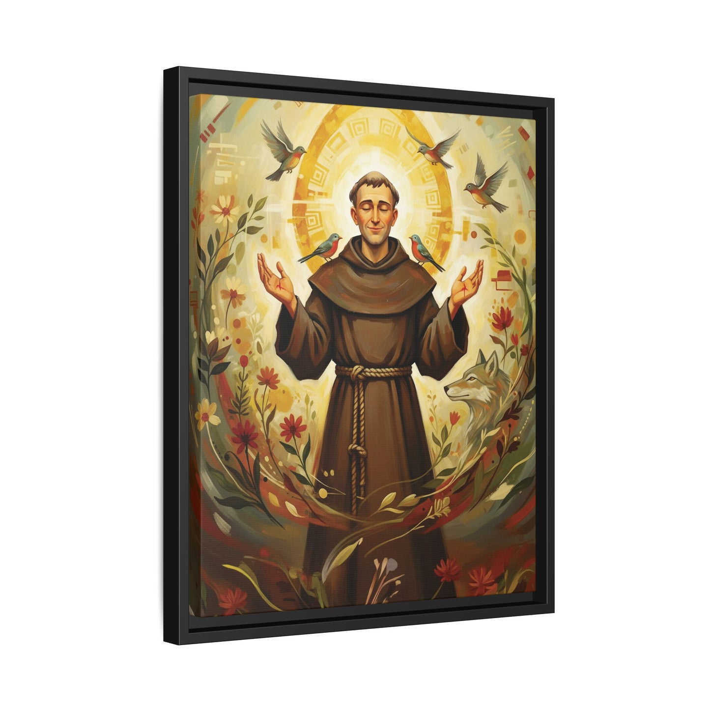 Framed Canvas – St. Francis of Assisi | Contemporary Sacred Art
