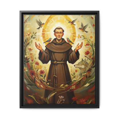 Framed Canvas – St. Francis of Assisi | Contemporary Sacred Art
