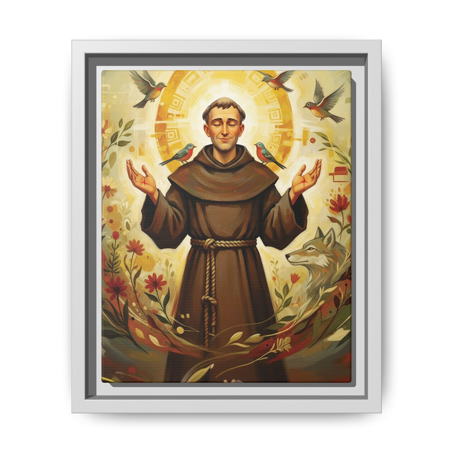 Framed Canvas – St. Francis of Assisi | Contemporary Sacred Art