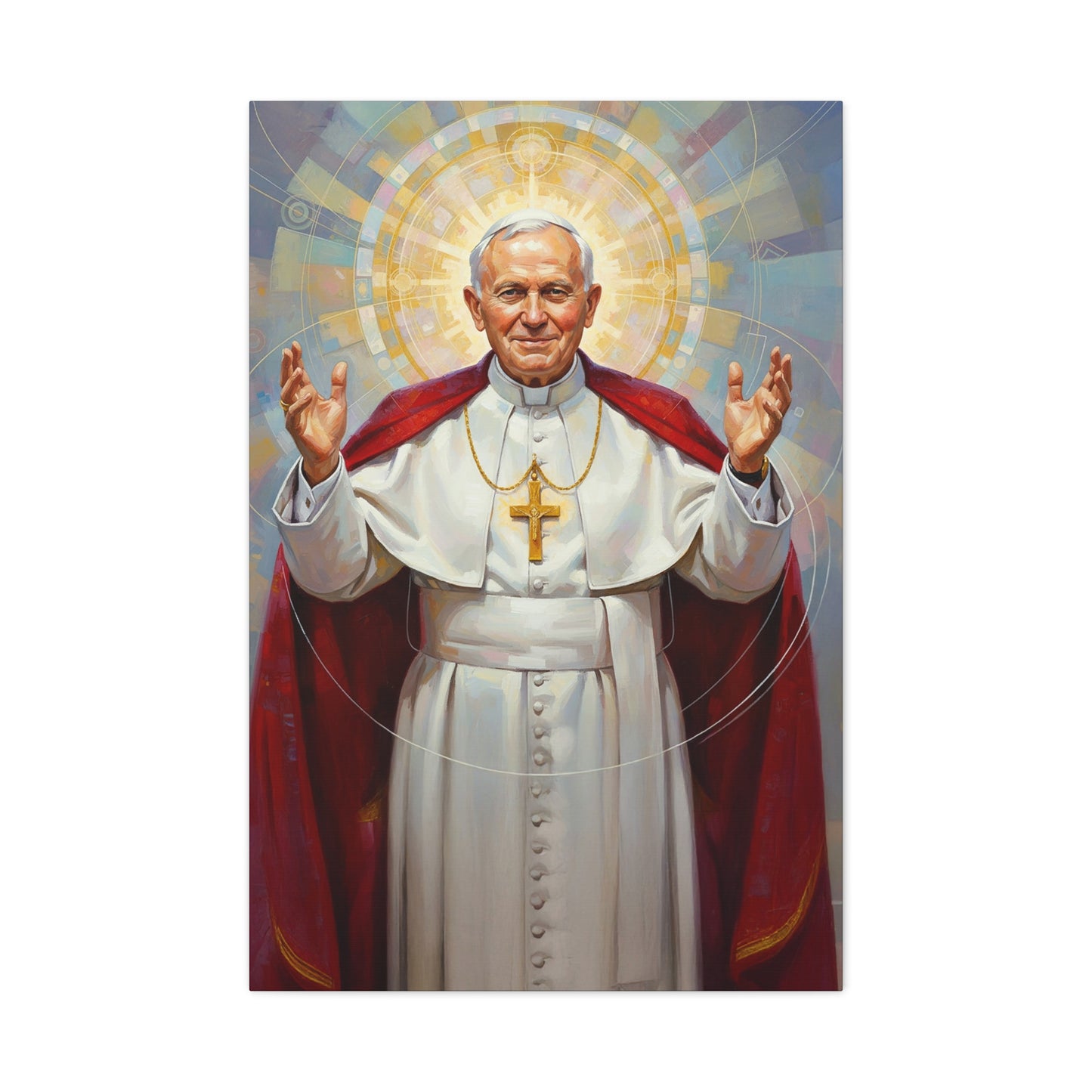 Stretched Canvas - St. John Paul II | Contemporary Sacred Art
