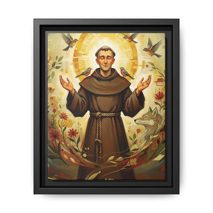 Framed Canvas – St. Francis of Assisi | Contemporary Sacred Art